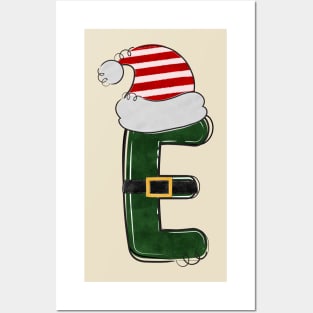 Letter E - Christmas Letter Posters and Art